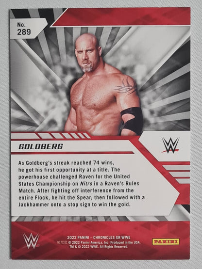 Goldberg - 2022 Panini Chronicles XR WWE #289 HOF Superstar Wrestler