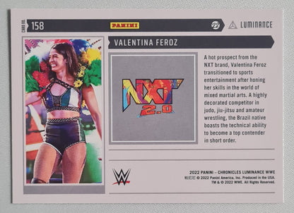 Valentina Feroz - 2022 Panini Chronicles Luminance WWE/NXT 2.0 (RC)  #158