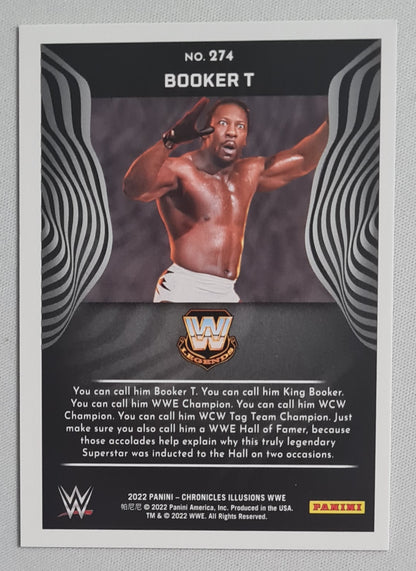 Booker T - 2022 Panini Chronicles Illusions WWE Legends #274 Refractor
