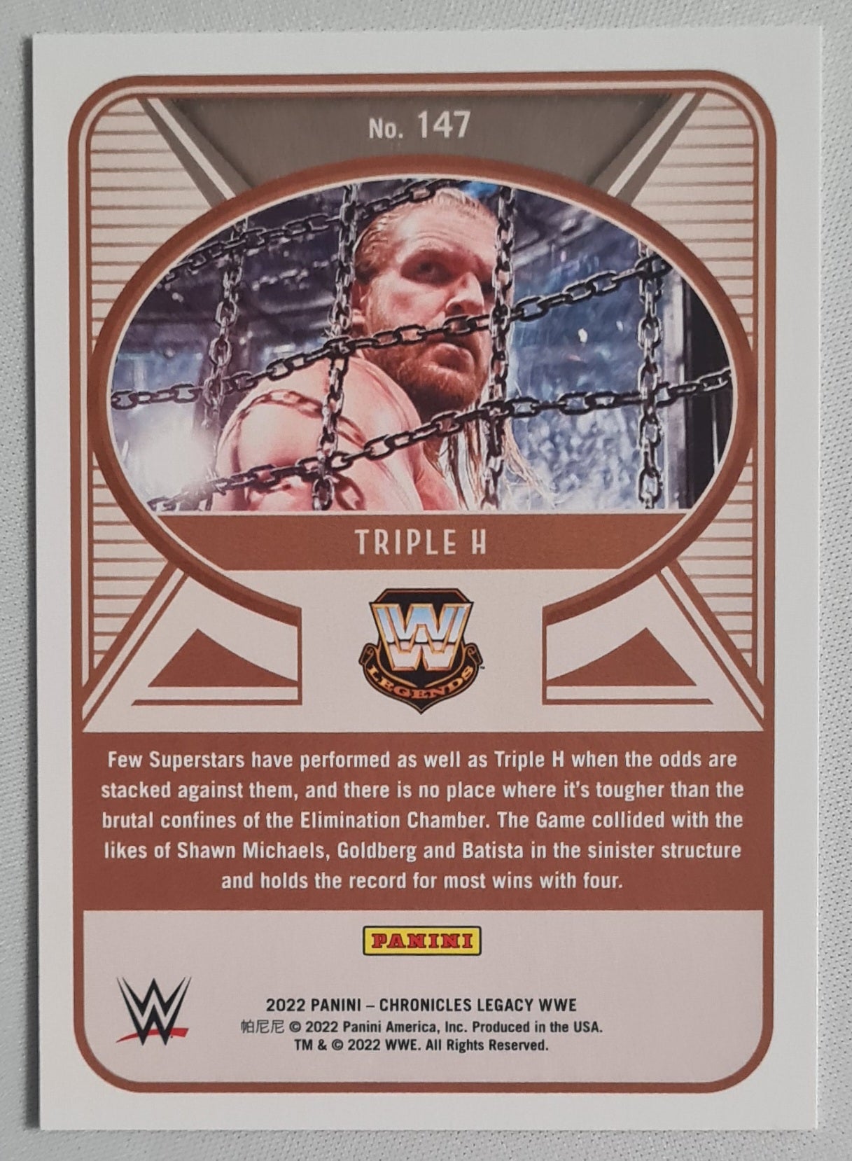 Triple H - 2022 Panini Chronicles Legacy WWE Legends #147