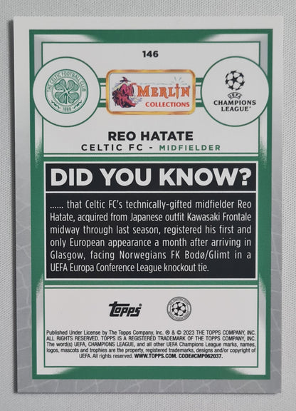 Reo Hatate - 2023 Topps Merlin Collection Celtic FC (CL) #146