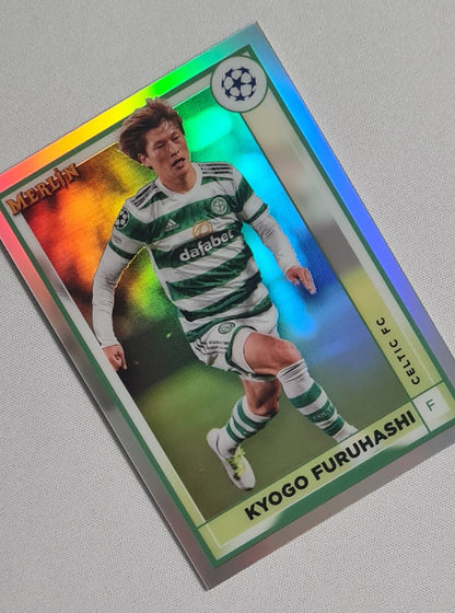 Kyogo Furuhashi - 2023 Topps Merlin Collection Celtic FC (CL) #35 Refractor