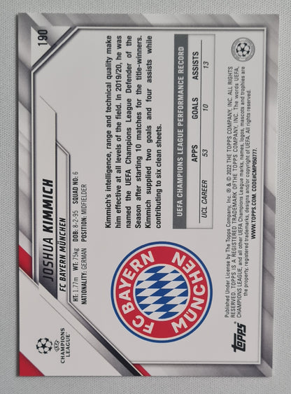 Joshua Kimmich - 2022 Topps FC Bayern Munchen (CL) #190
