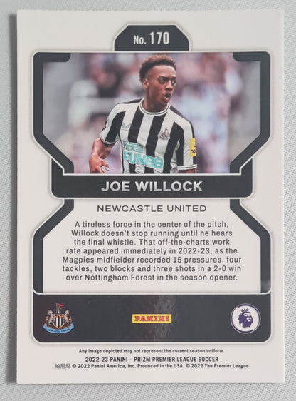 Joe Willock - 2022/23 Panini Prizm Premier League Soccer Newcastle United #170
