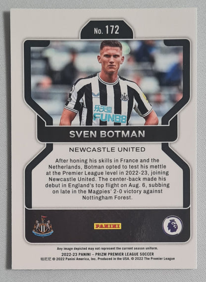 Sven Botman - 2022/23 Panini Prizm Premier League Soccer Newcastle United #172