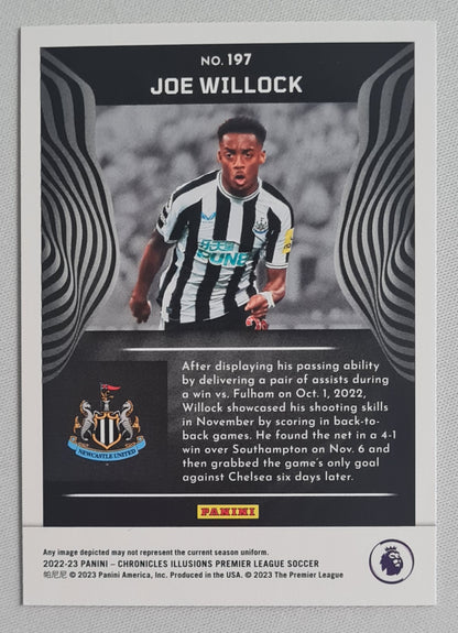 Joe Willock - 2022/23 Panini Chronicles Illusions Premier League Soccer Newcastle United #197