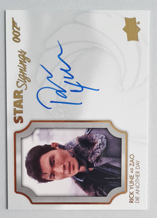 Rick Yune - 2020 Upper Deck James Bond Die Another Day - Star Signings #SS-RY /Autograph