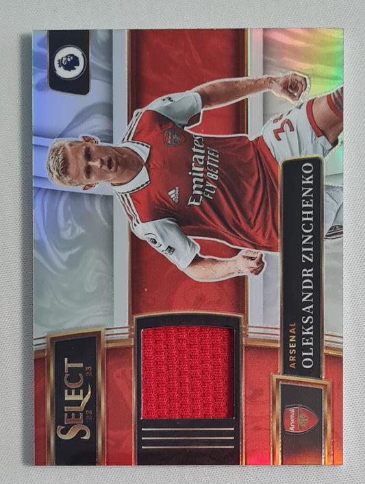 Oleksandr Zinchenko - 2022/23 Panini Select Premier League Soccer Arsenal FC Prizm #SM-OZ /Patch Refractor