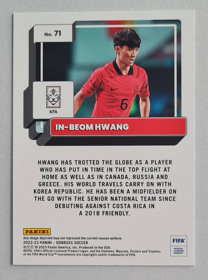 In-Beom Hwang - 2022/23 Panini Donruss Soccer FIFA Team Korea Republic #71 Silver
