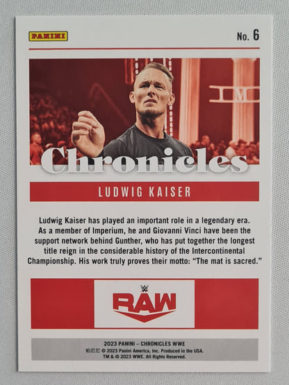 Ludwig Kaiser - 2023 Panini Chronicles Wrestling WWE RAW #6
