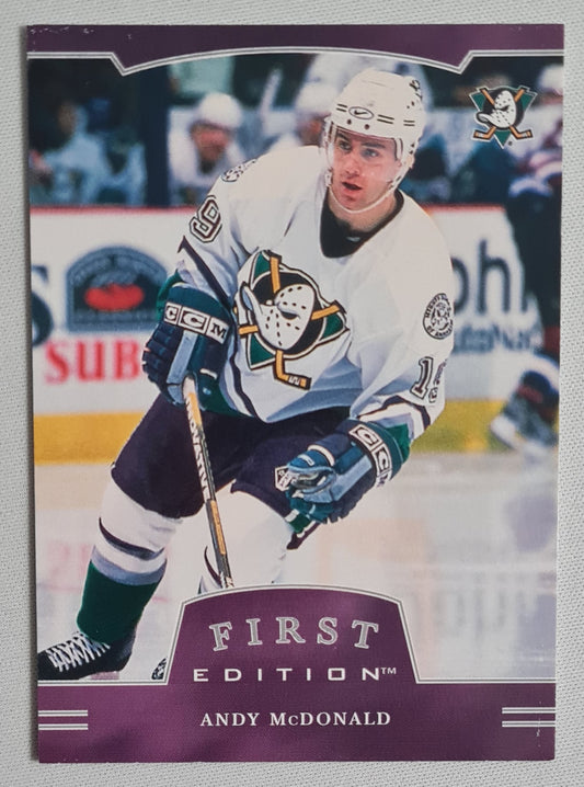 Andy McDonald - 2002 Be a Player Trading Cards - In the Game - First Edition Mighty Ducks #207