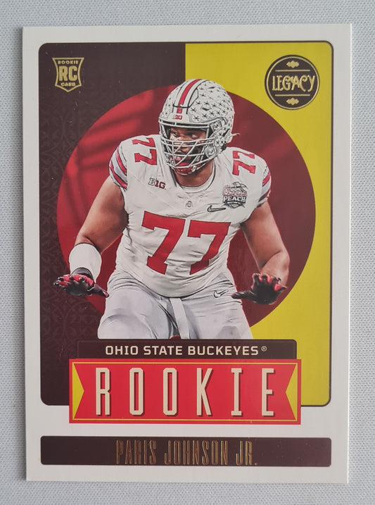 Paris Johnson Jr. - 2023 Panini Legacy Football (RC) Ohio State Rookie "Buckeyes" #177