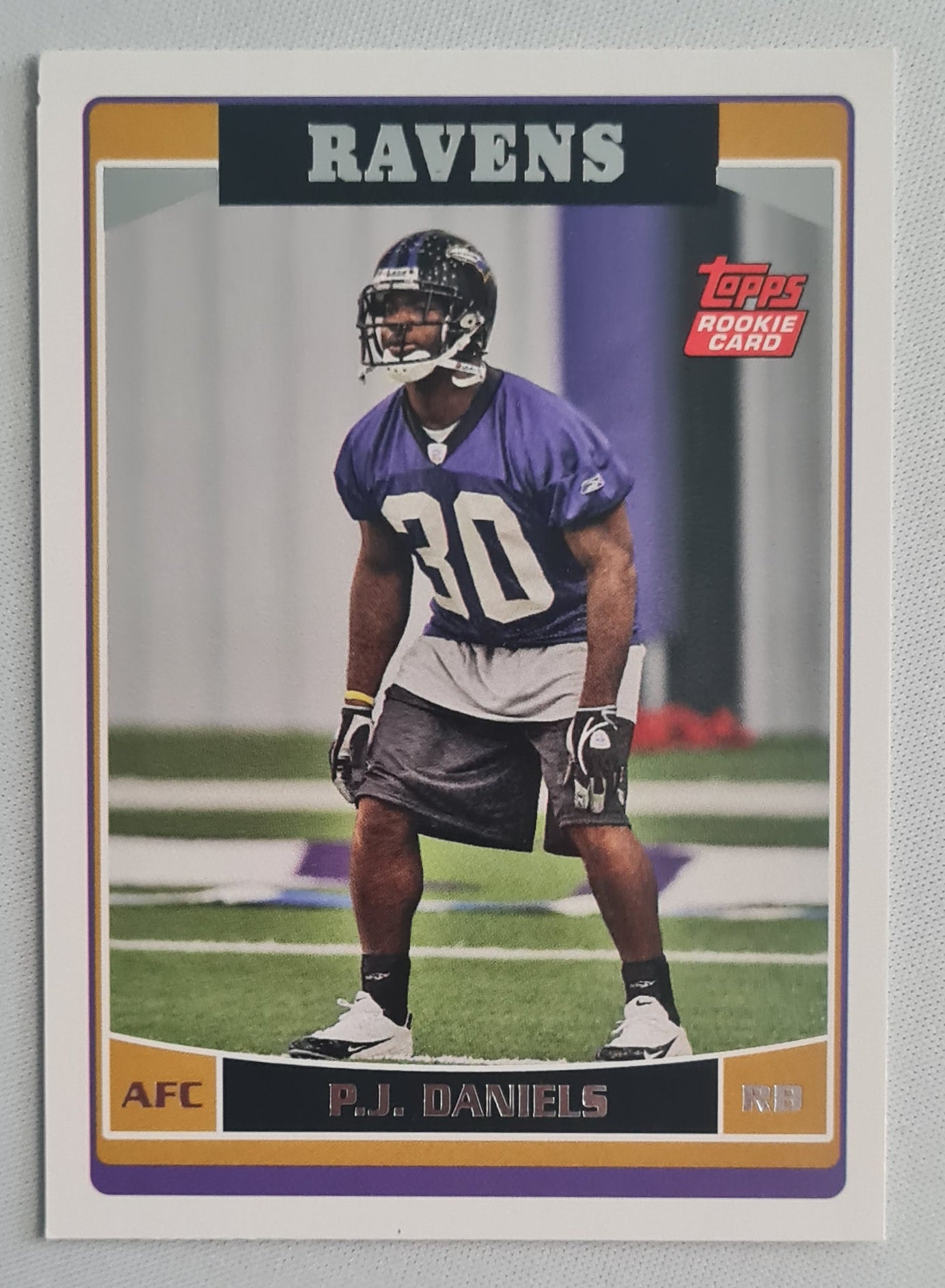P.J. Daniels - 2006 Topps Rookie Card NFL Football Baltimore Ravens (AFC) #324