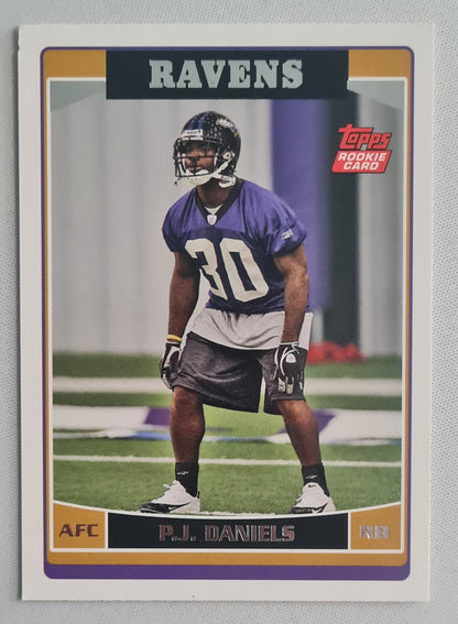 P.J. Daniels - 2006 Topps Rookie Card NFL Football Baltimore Ravens (AFC) #324