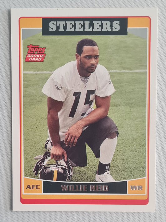 Willie Reid - 2006 Topps Rookie Card NFL Football Pittsburgh Steelers (AFC) #319