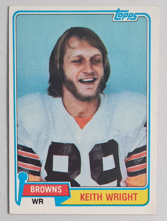 Keith Wright - 1981 Topps NFL Cleveland Browns #478
