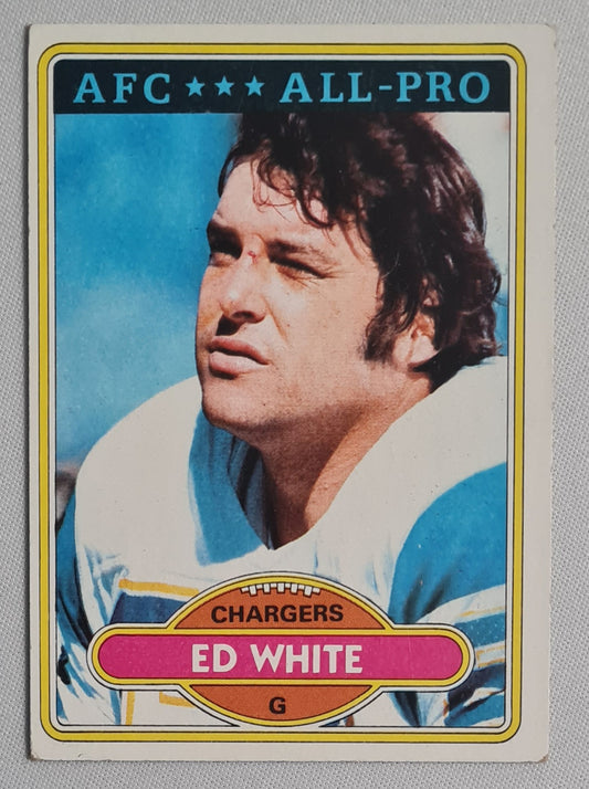 Ed White - 1980 Topps (from Chewing Gum edition pack) NFL Football AFC All-PRO #190