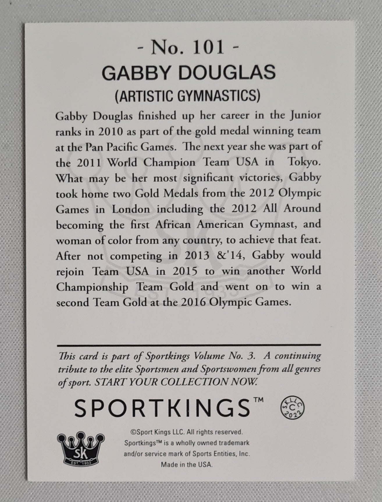 Gabby Douglas - 2022 Sports Kings Artistic Gymnastics #101