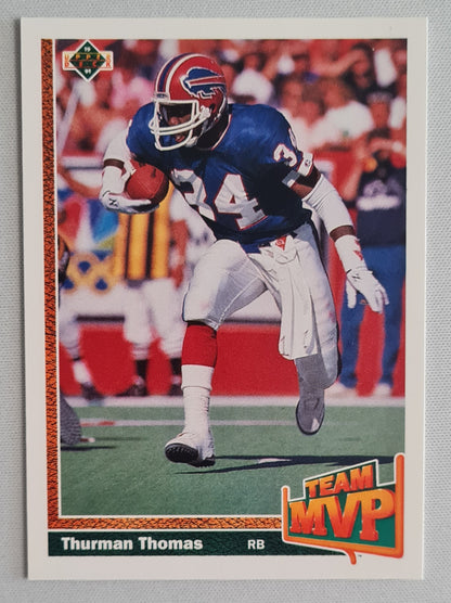 Thurman Thomas - 1991 Upper Deck Team NFL Football NY Giants MVP #452 HOF