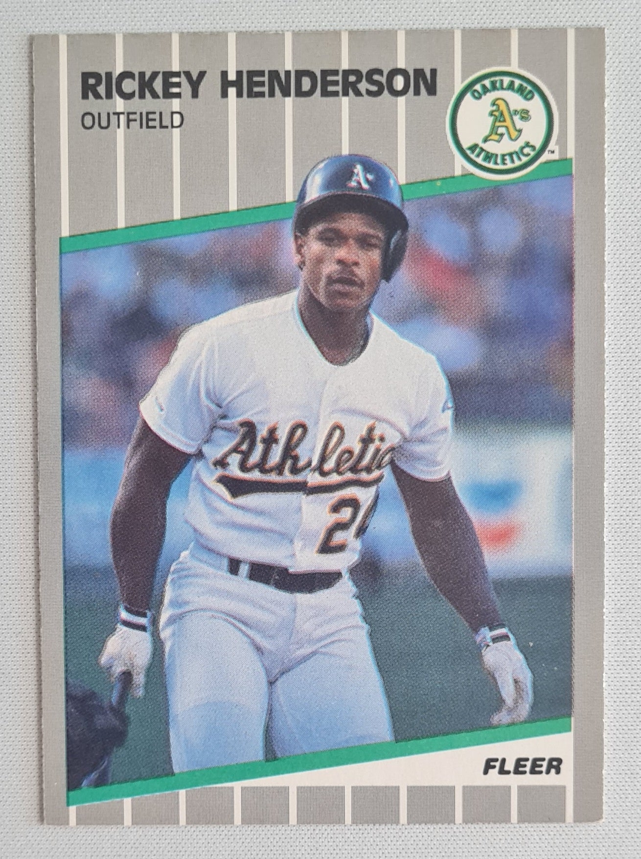 Rickey Henderson - 1989 Fleer MLB Baseball Oakland Athletics #U-54