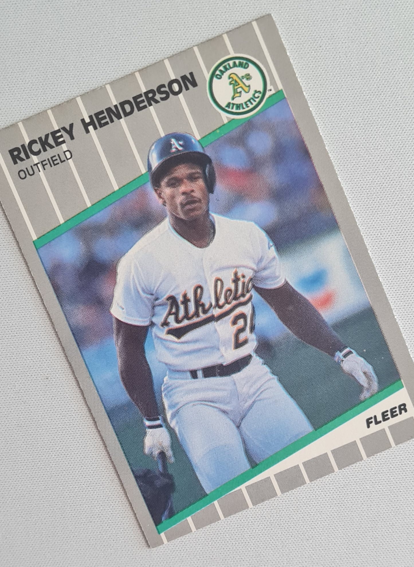 Rickey Henderson - 1989 Fleer MLB Baseball Oakland Athletics #U-54