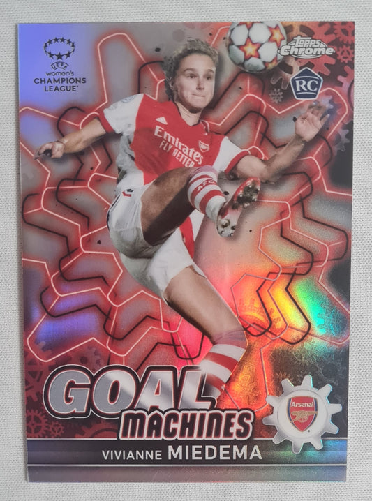 Vivianne Miedema - 2021/22 Topps Chrome Women's UCL Goal Machines #GM-8 Arsenal
