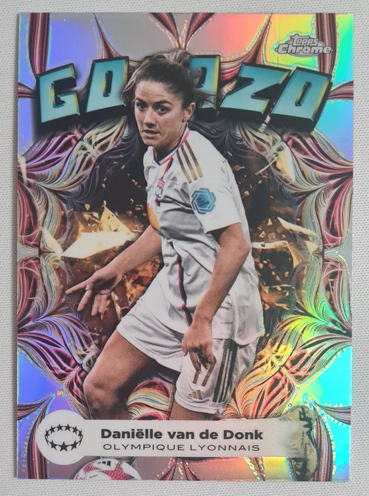 Danielle van de Donk - 2023/24 Topps Chrome Women's UCL Golazo Refractor #GZ-2 Olympique Lyonnais