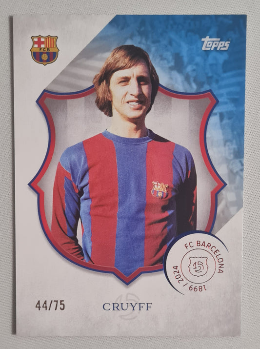 Johan Cruyff - 2025 Topps Barcelona 125 Anniversary /75 #46 FC Barcelona