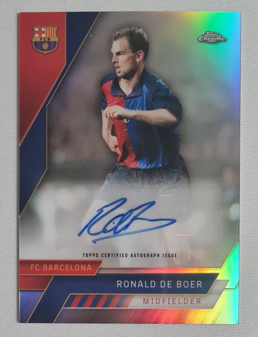 Ronald De Boer - 2022/23 Topps Chrome Barcelona Auto #AU-RD FC Barcelona