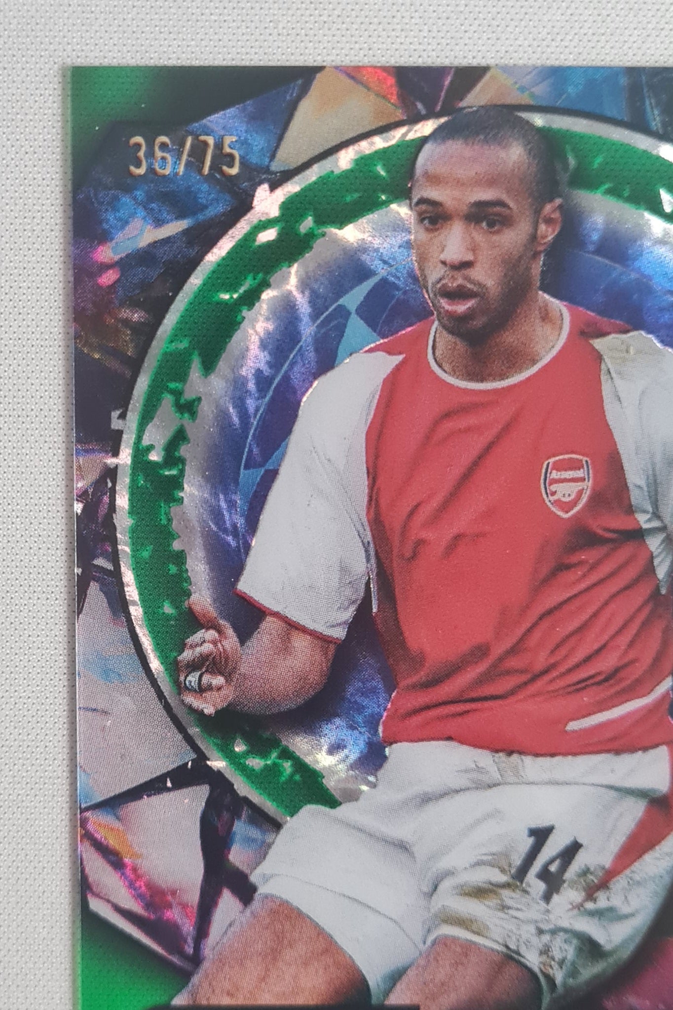 Thierry Henry - 2024 Topps Crystal Premium CL Icons Green 21/75 #UI-4 Arsenal FC
