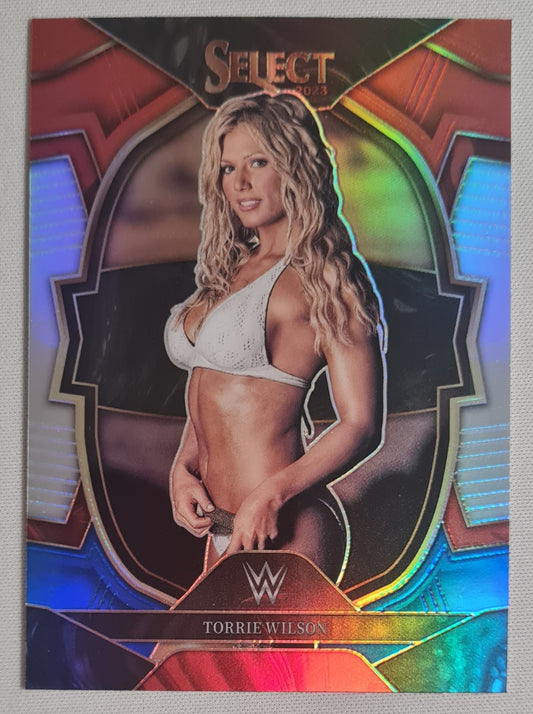 Torrie Wilson - 2023 Panini Select WWE Concourse Red & Blue Silver Prizm #41