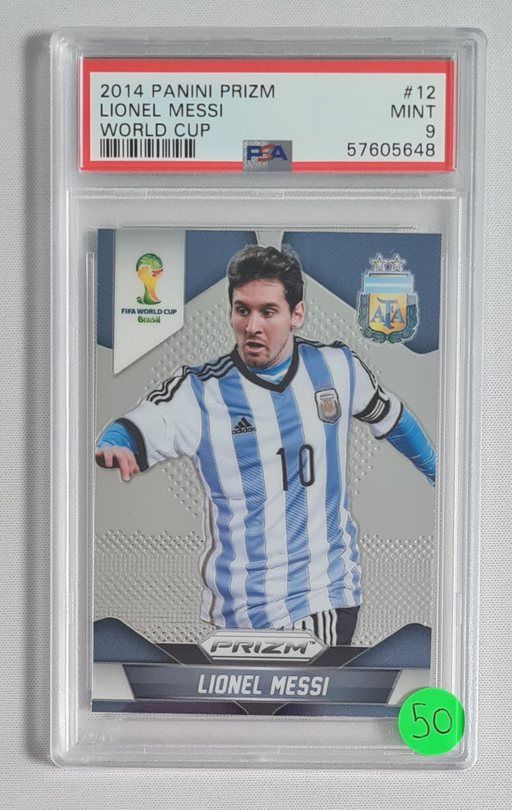 Lionel Messi - 2014 Panini Prizm World Cup PSA 9 #12 Argentina