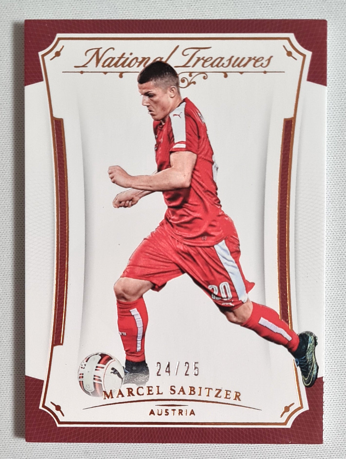 Marcel Sabitzer - 2018 Panini National Treasure Soccer National Team Austria #77 /25