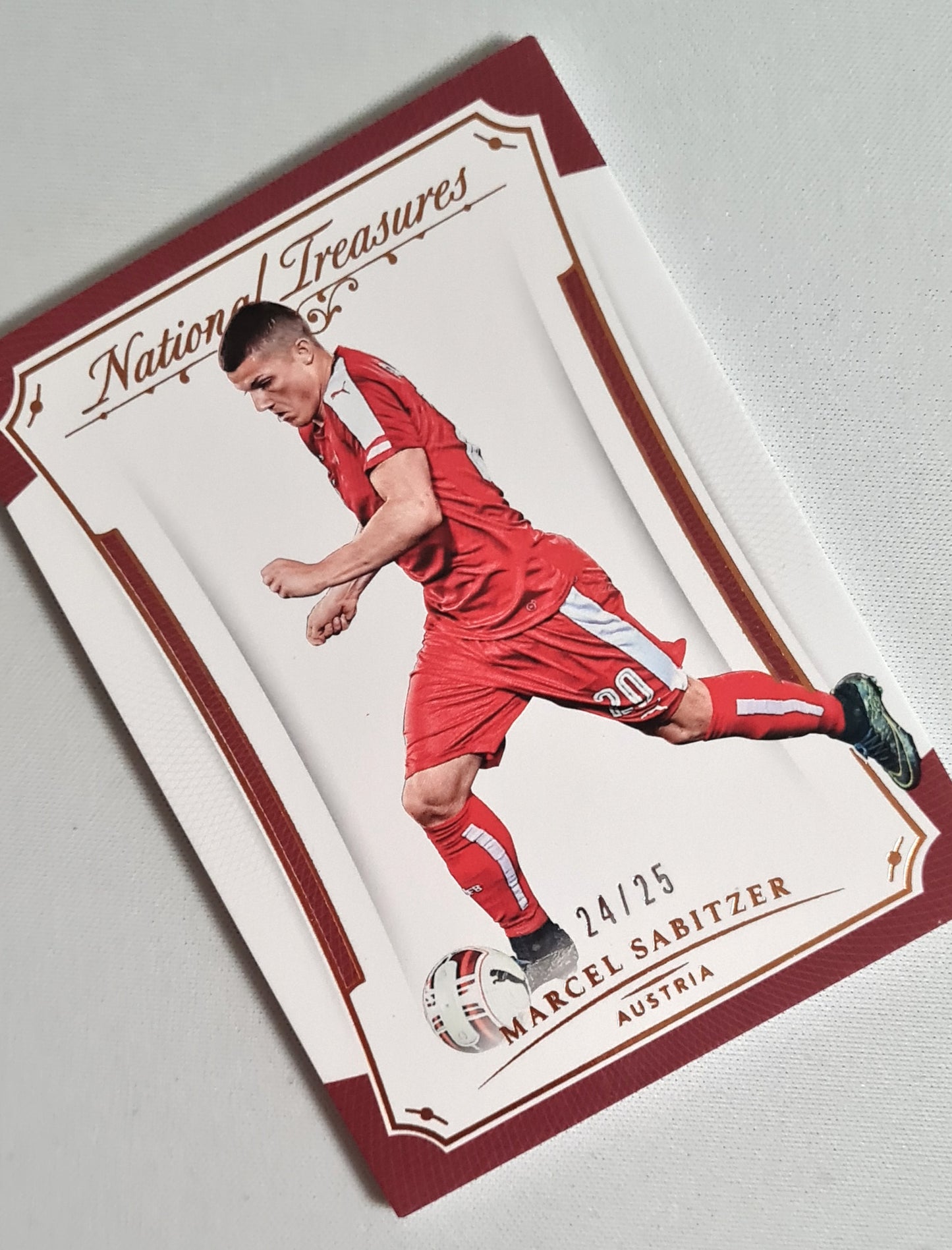 Marcel Sabitzer - 2018 Panini National Treasure Soccer National Team Austria #77 /25