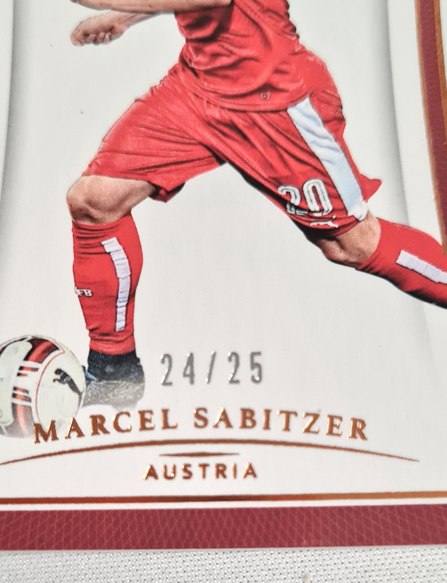 Marcel Sabitzer - 2018 Panini National Treasure Soccer National Team Austria #77 /25