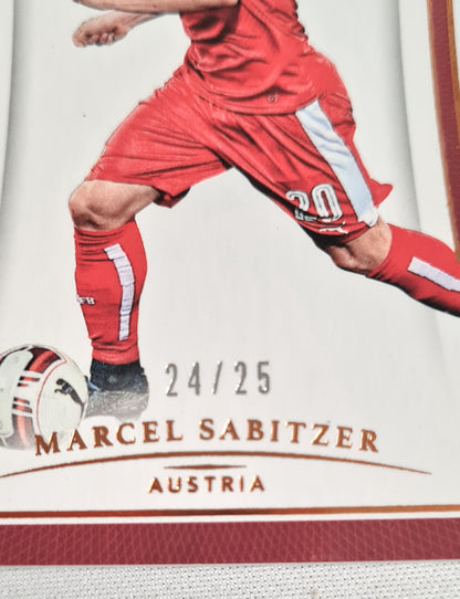 Marcel Sabitzer - 2018 Panini National Treasure Soccer National Team Austria #77 /25