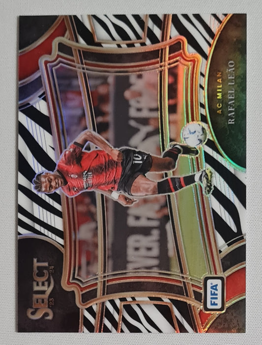 Rafael Leao - 2023/24 Panini Select Fifa /20 Field Level Zebra #215 AC Milan