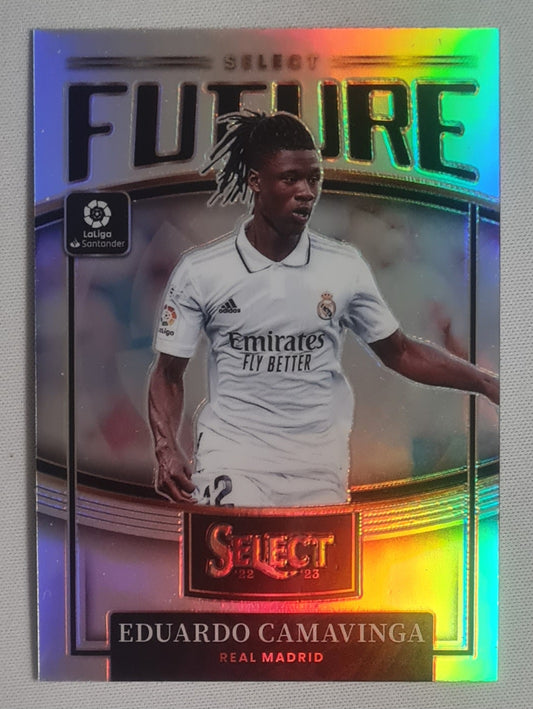 Eduardo Camavinga - 2022/23 Panini Select La Liga Soccer Real Madrid - Select Future #18 Refractor