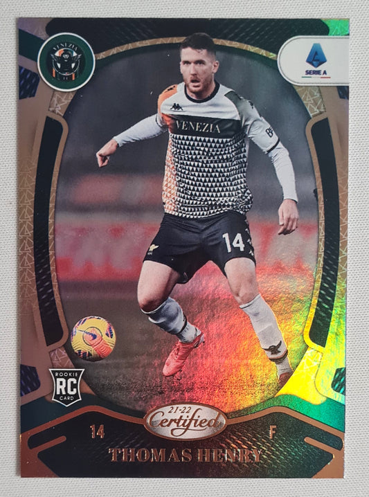 Thomas Henry - 2021/22 Panini Chronicles Certified Serie A Soccer Venezia #170