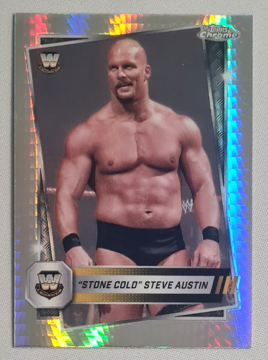 Stone Cold Steve Austin - 2025 Topps Chrome WWE Wrestling #6 Refractor