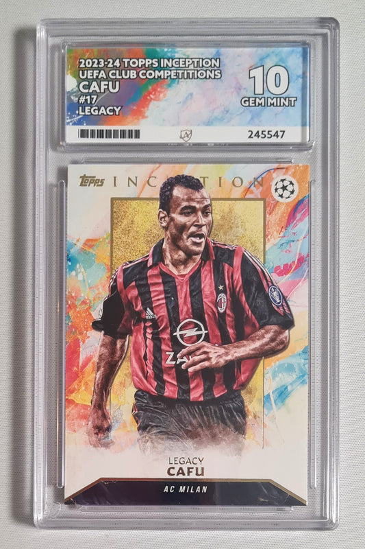 Cafu - 2023/24 Topps Inception UEFA Club Competition Legacy AC Milan #17 ACE 10 GEM MINT