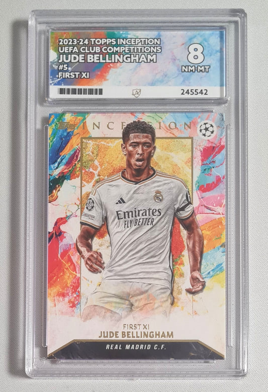 Jude Bellingham - 2023/24 Topps Inception UEFA Club Competition First XI Real Madrid #5 ACE 8 NM-MT
