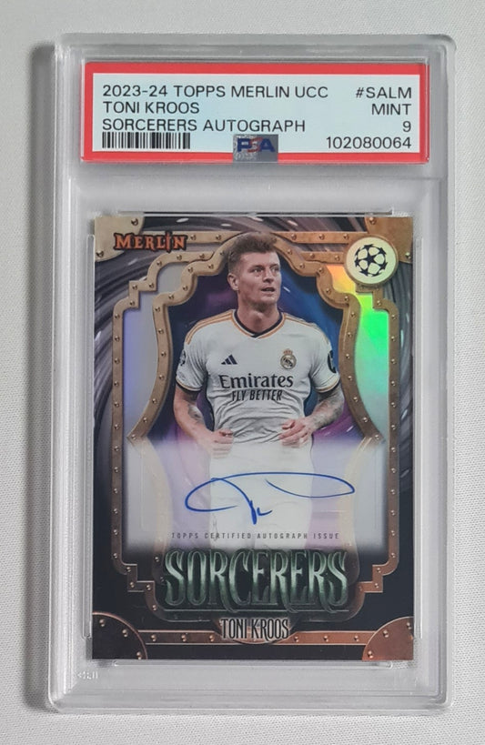 Toni Kroos - 2023/24 Topps Merlin UCC Sorcerers Autograph Real Madrid C.F. #SALM /Auto PSA9