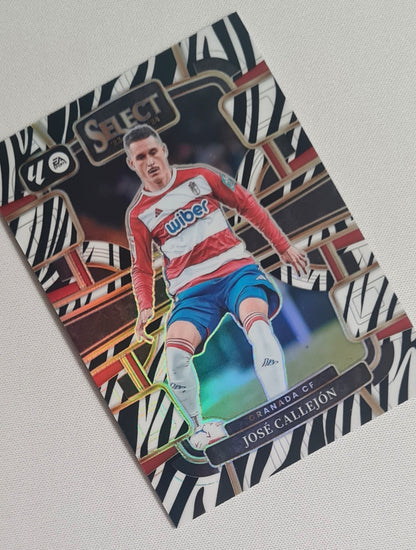 Jose Callejon - 2023/24 Panini Select La Liga Soccer Granada C.F. #41 Zebra Prizm /25 SSP