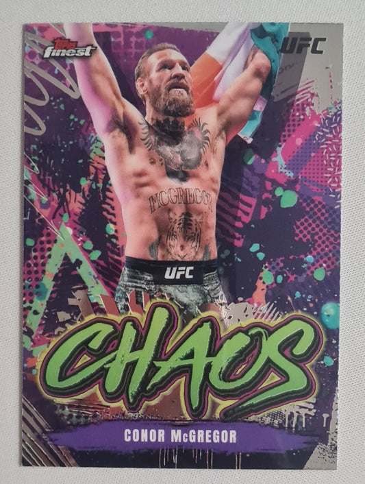 Conor McGregor - 2024 Topps Finest UFC fighter (Irish Pride) Lightweight #CHA-22