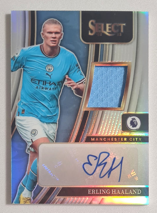 Erling Haaland - 2022 Panini Select Premier League Auto Patch #AM-EH Manchester City