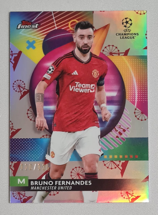 Bruno Fernandes - 2024 Topps Finest EPL Manchester United CL #87 /135