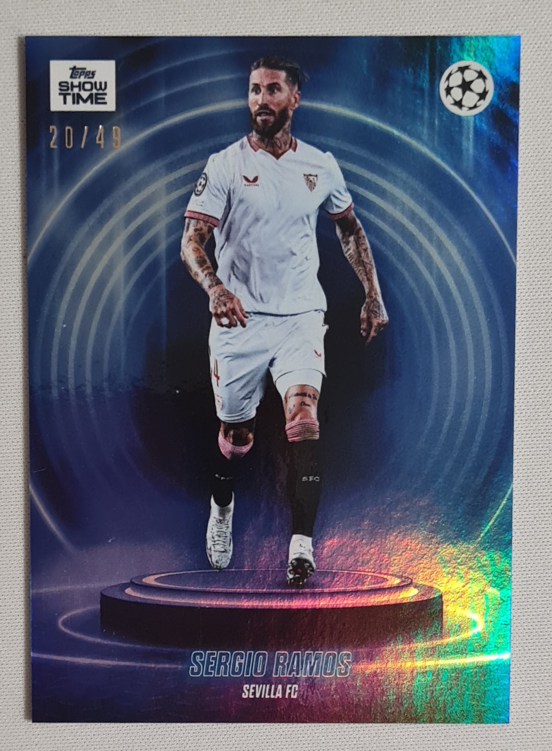Sergio Ramos - 2024 Topps Show Time Sevilla FC CL /49 Refractor