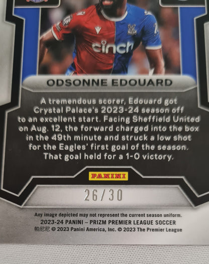 Odsonne Edouard - 2023/24 Panini Prizm Permier League Soccer #173 Choice Red Prizm /30