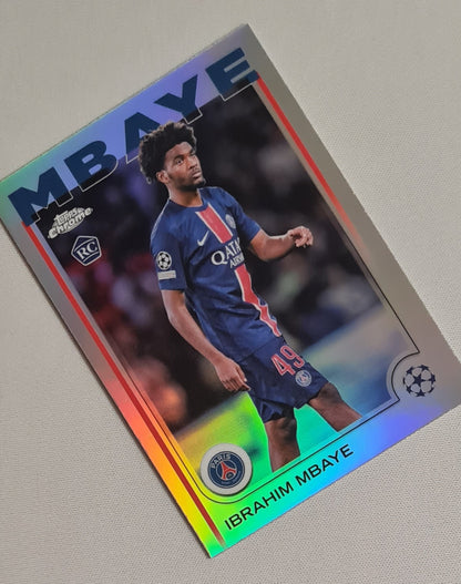 Ibrahim Mbaye - 2025 Topps Chrome PSG (RC) #15 Refractor